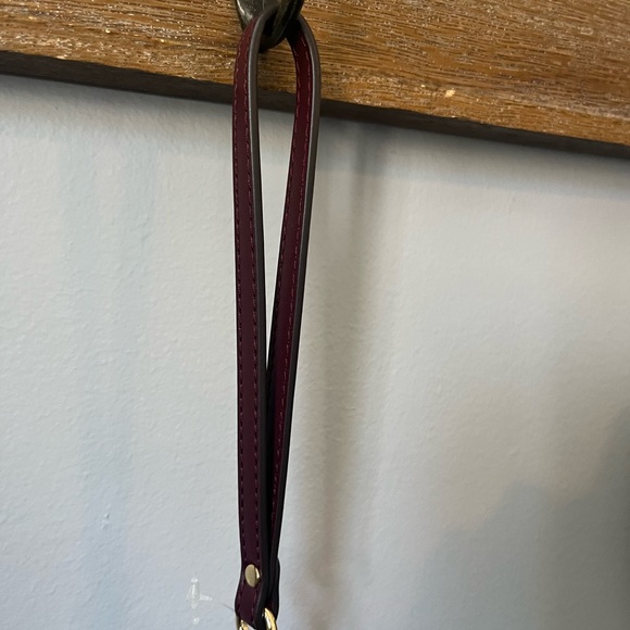 NWT Michael Kors Large Jet Set Wallet/Wristlet/Clutch Ox Blood Rogue Sombre MK - Picture 15 of 16